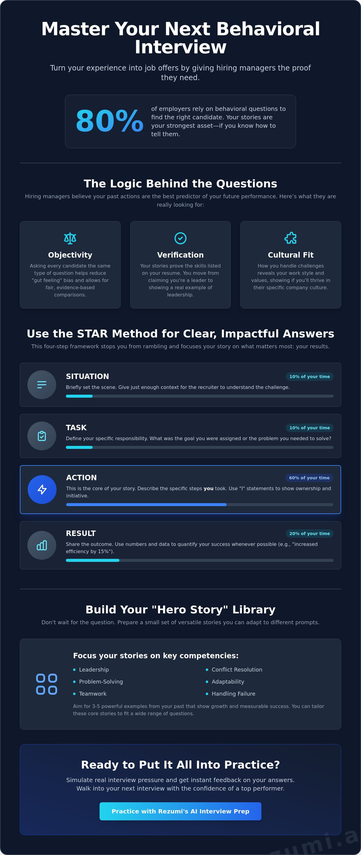 Behavioral Interview Questions: The 2026 Guide to Winning Your Next Role infographic