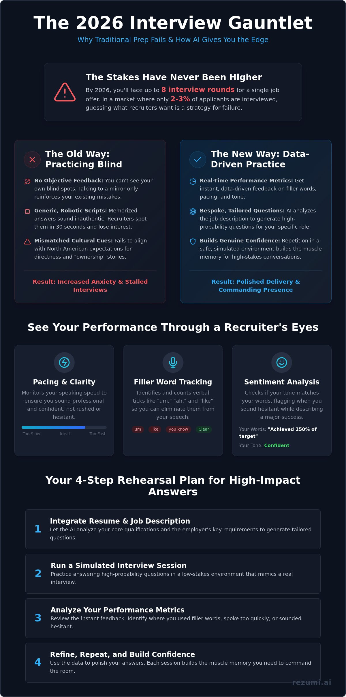 Mock Interview Simulator: Master the 2026 North American Job Interview infographic