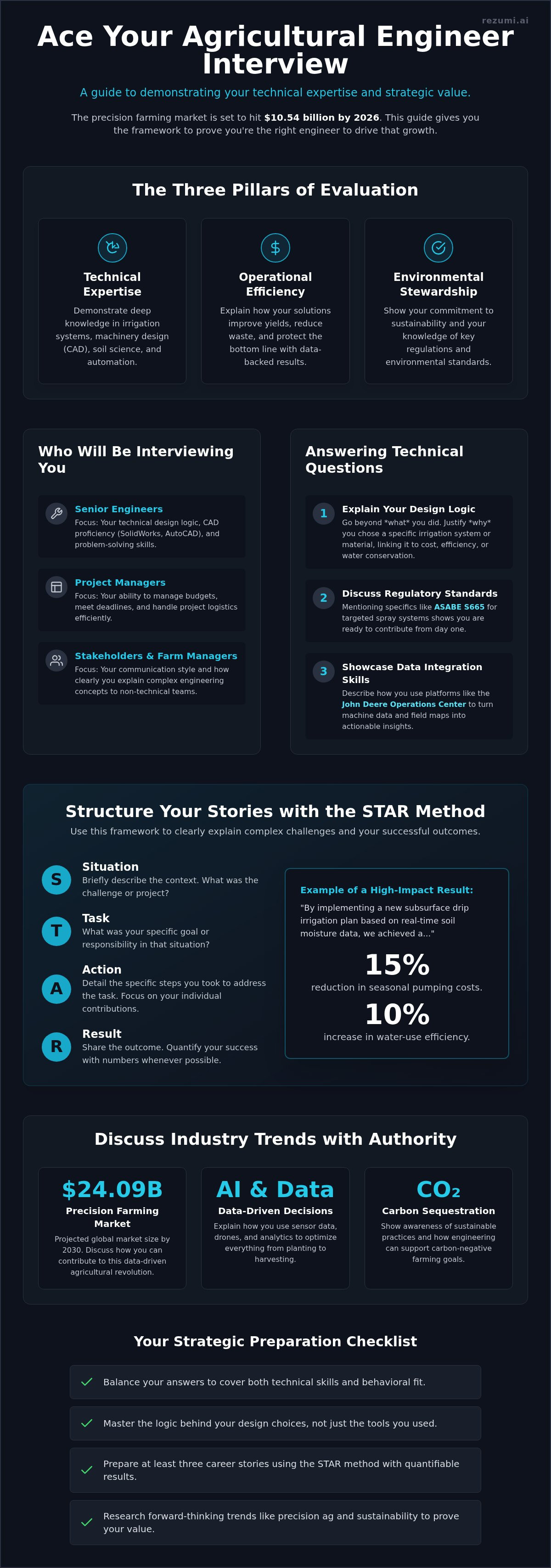 Agricultural Engineer Job Interview: The 2026 Strategic Mastery Guide infographic