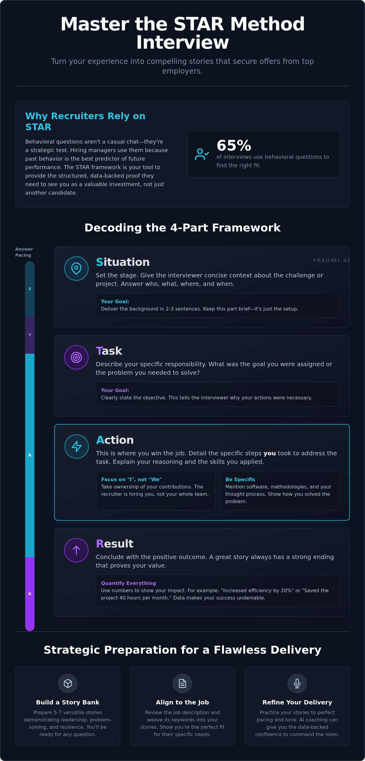 STAR Method Interview Questions: Your Strategic Guide to Commanding the Room infographic