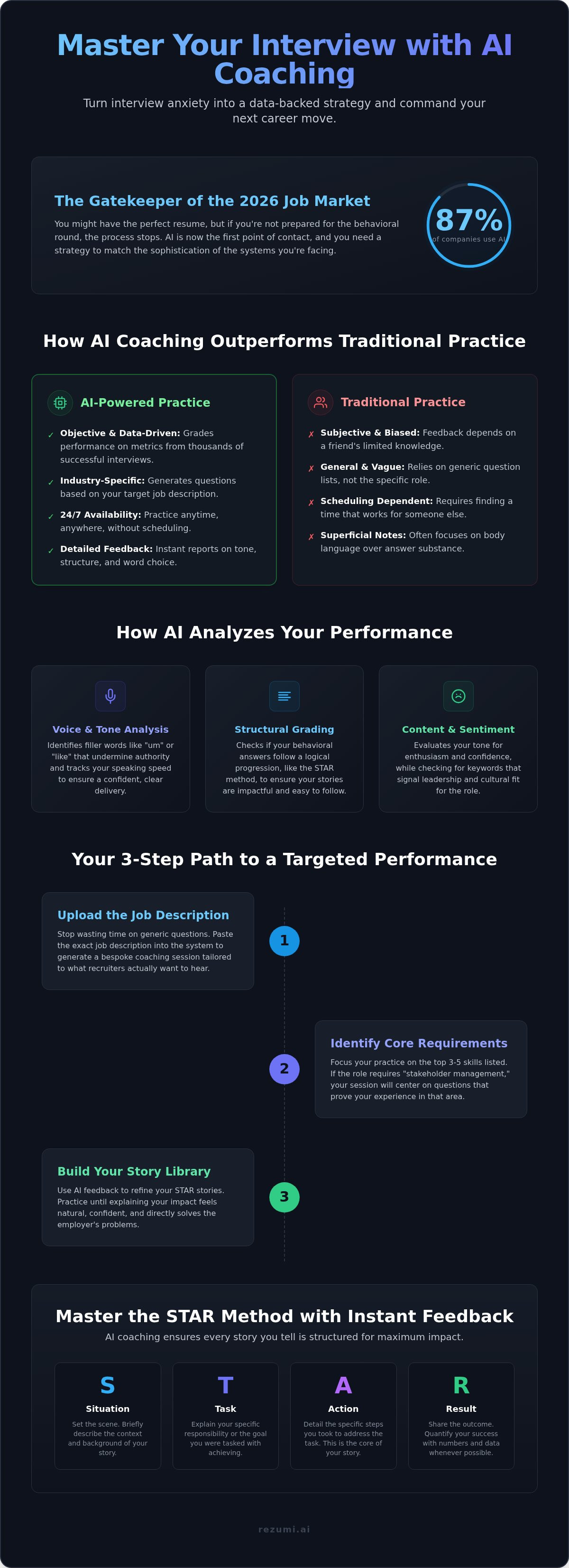 Practice Interview with AI: Master the North American Job Market in 2026 infographic
