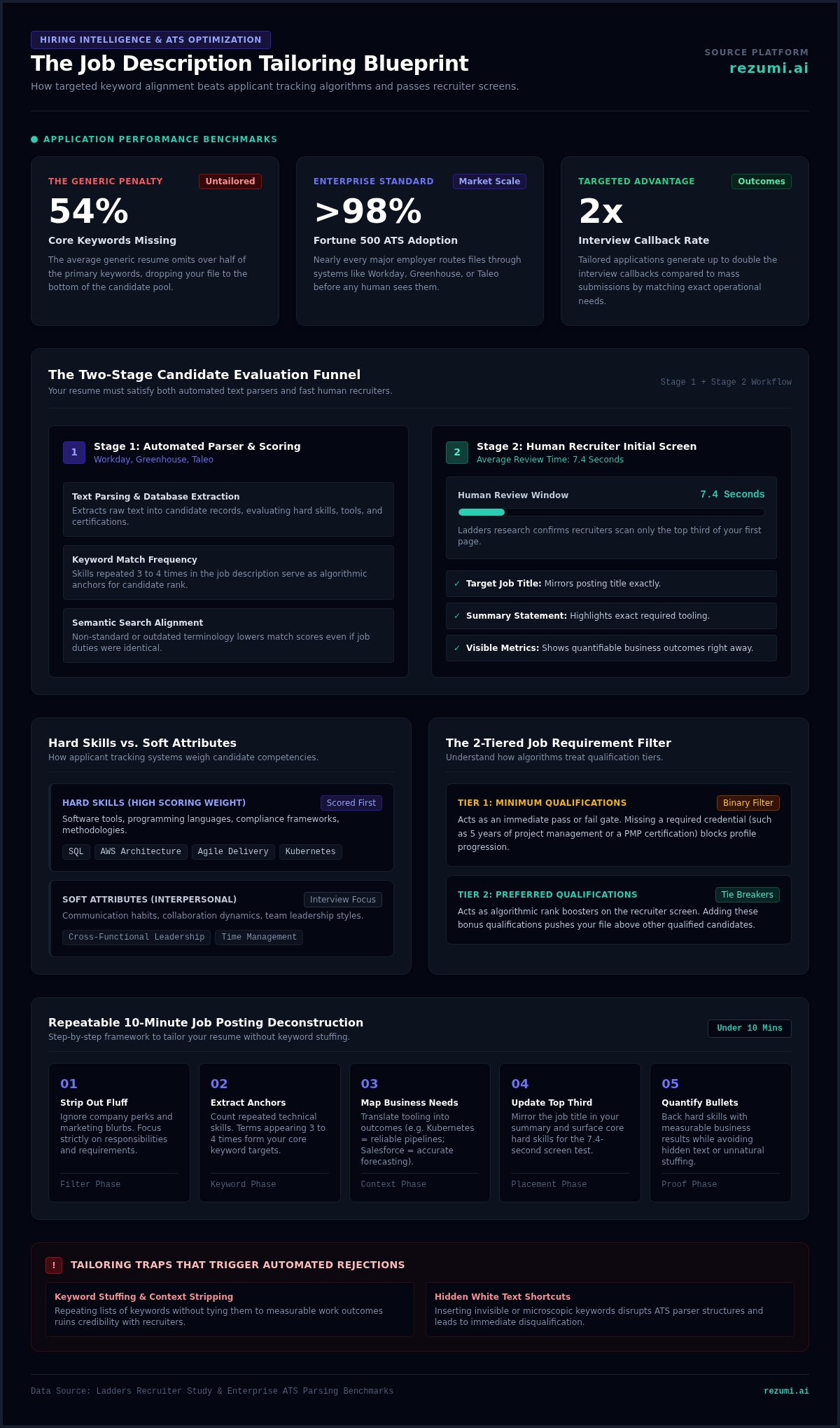How to Tailor Your Resume to a Job Description in 2026 infographic